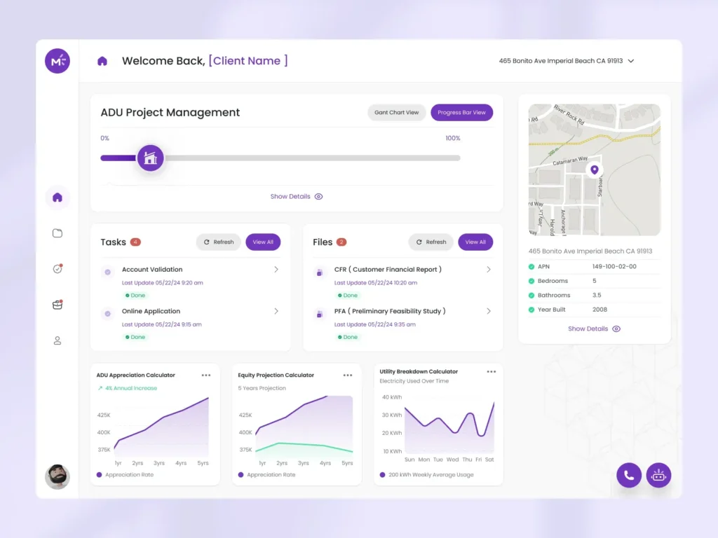 Homeowner Dashboard -UX-UI